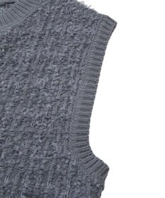 CRAFT STANDARD BOUTIQUE ツイード編みニットベスト