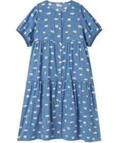 tsumori chisato SLEEP ツモリチサト ワンピース 綿100%(本体) 楊柳素材 5分袖 半袖 ロング丈 レディース UNT121 /ワコール