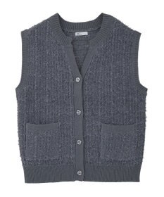 CRAFT STANDARD BOUTIQUE ツイード編みニットベスト