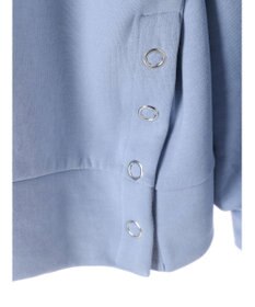 earth music&ecology サイドボタンダンボールプルオーバー