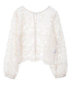 AMERICAN HOLIC 前後２WAYシアーレースブラウス