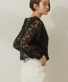 AMERICAN HOLIC 前後２WAYシアーレースブラウス