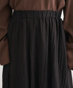 Green Parks 微光沢サテンバルーンスカート