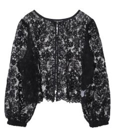 AMERICAN HOLIC 前後２WAYシアーレースブラウス