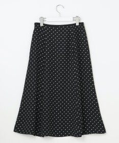 自由区 【セット可/洗える】ダブルスクエアプリント マーメイドシルエットスカート