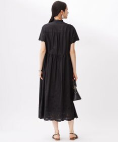 自由区 S 【カタログ掲載・接触冷感・洗える】エンブロイダリーローンシャツ ワンピース