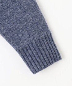 Feroux 【洗える】リボン柄ハイネック プルオーバーニット