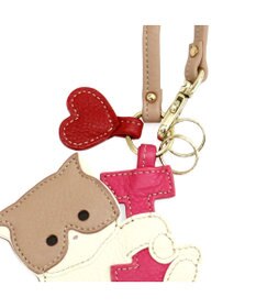 IBIZA アニマーダ　牛革　チャーム（ネコ）