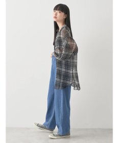 earth music&ecology シアーチェックシャツ