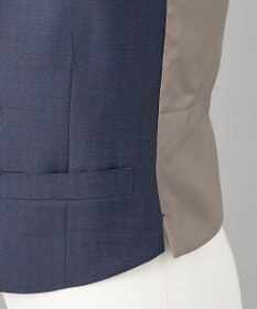 GOTAIRIKU WEB&一部店舗限定【DORMEUIL/ドーメル】IMPERIALJADE/インペリアルジェイド 通年 3ピーススーツ（ネイビー×格子）