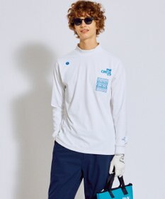 PW CIRCULUS 【吸水速乾 / UV遮蔽率99.5% UVカット / ストレッチ】【MEN】DELFT ロングスリーブモックT ゴルフ