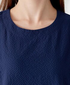 Tiaclasse L 【洗える】リップルピンタックワンピチュニック