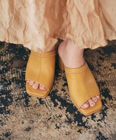 BONTRE 【PRECIEUX JOUET/プレシュウジュエ】ダイアグナリーオープントゥミュール /013PJ