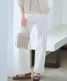 23区 【滝沢眞規子さん着用/VERY・Oggi掲載】23区DENIM ストレッチ ワイドパンツ ホワイト系