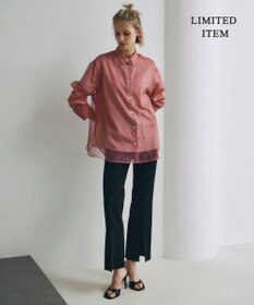 ICB 【WEB限定・洗える】キュプラハイパワーストレッチ セミフレアパンツ