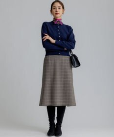 組曲 L 2WAYウォームストレッチ チェックスカート