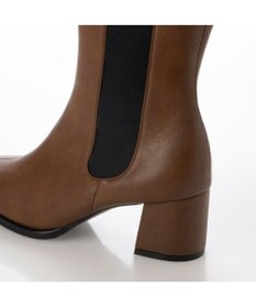 MODE ET JACOMO <carino>【レイン対応】フレアヒールサイドゴアブーツ