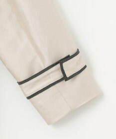 自由区 バイカラーパイピング コート