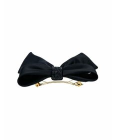 ACCA ブラックジェットリボンバレッタ