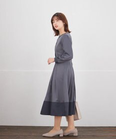 Tiaclasse L 【セレモニー・新色追加】キーネックフレアワンピース