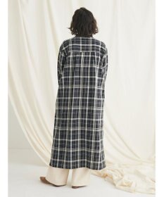 CRAFT STANDARD BOUTIQUE 先染めチェック（小）バンドカラー袖ＲＩＢ　ＯＰ