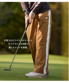 PW CIRCULUS 【WOMEN】サイドラインストレートワイドパンツ ゴルフウェア レディース