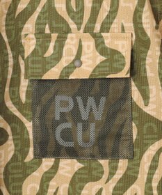 PW CIRCULUS 【MEN】ストライプカモフラ メッシュポケットシャツ ゴルフ