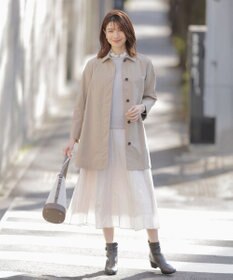 J.PRESS LADIES 【洗える】リンクルリッド フレアー スカート