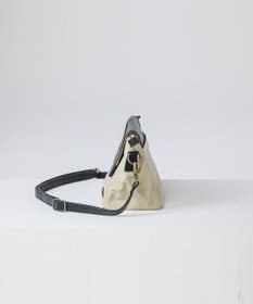 YUSHI EVER - FLAP SHOULDER ナイロン 本革 かぶせショルダーバッグ