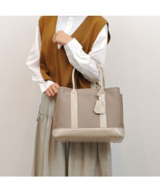 UNBILLION cachecache ショルダー付きパーテーションキャンバストートL