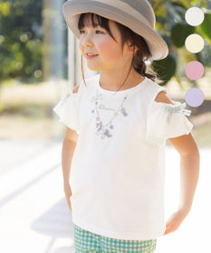 刺繍 オン・オフショルダー Tシャツ / any FAM KIDS | ファッション