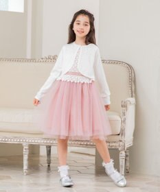 組曲 KIDS 【150-160㎝】フラワーレース ドレス