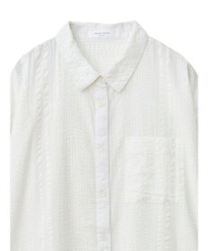 Green Parks インド綿 シアサッカーシャツ