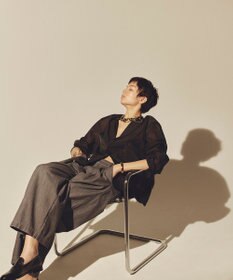 uncrave ライトデニム ワイドパンツ