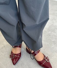 WEGO ハトメベルトポインテッドシューズ