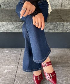 WEGO ハトメベルトポインテッドシューズ