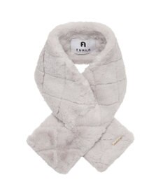 MOONBAT FURLA フェイクファーキルティング風マフラー