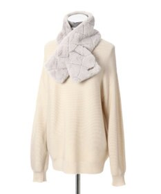 MOONBAT FURLA フェイクファーキルティング風マフラー