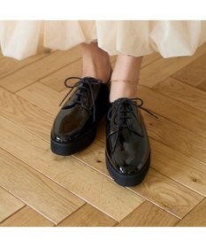 MODE ET JACOMO <carino>【レイン対応】レースアッププラットフォーム