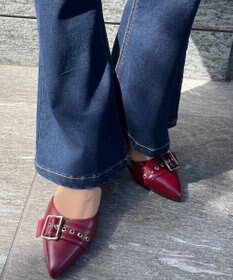 WEGO ハトメベルトポインテッドシューズ