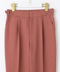 ANY SIS 【洗える】サイドバックルタックテーパード パンツ