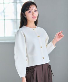 Feroux 【洗える】トラッドデザイン ニットジャケット