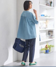 23区 S 【Oggi4月号掲載/洗える】23区DENIM ライトダンガリー ブラウス