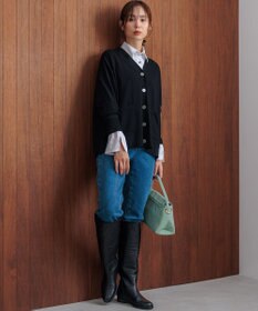 組曲 L コンパクトシャーティング フレア袖シャツ