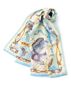 23区 manipuri ビットバルーン シルク スカーフ