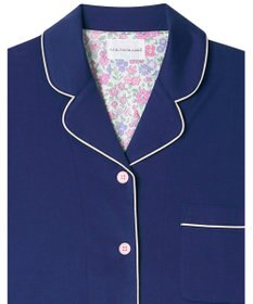 une nana cool 【綿100%】60/2 やわらか天竺 半袖開襟パジャマ MADE WITH LIBERTY FABRIC