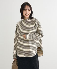 Green Parks なめらかタッチマルチボーダープルオーバー