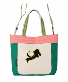 tsumori chisato CARRY キラミックスコンビ トートバッグ 2wayショルダー A4収納 ネコ