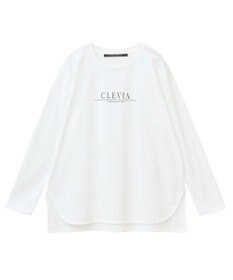 YECCA VECCA ラウンドヘム長袖ロゴTee