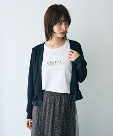 YECCA VECCA ラウンドヘム長袖ロゴTee